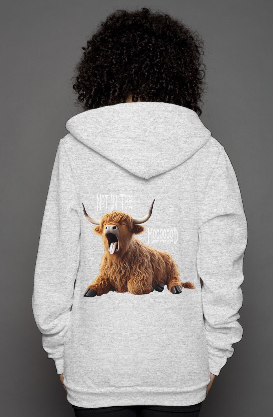 unisex heather zip hoody