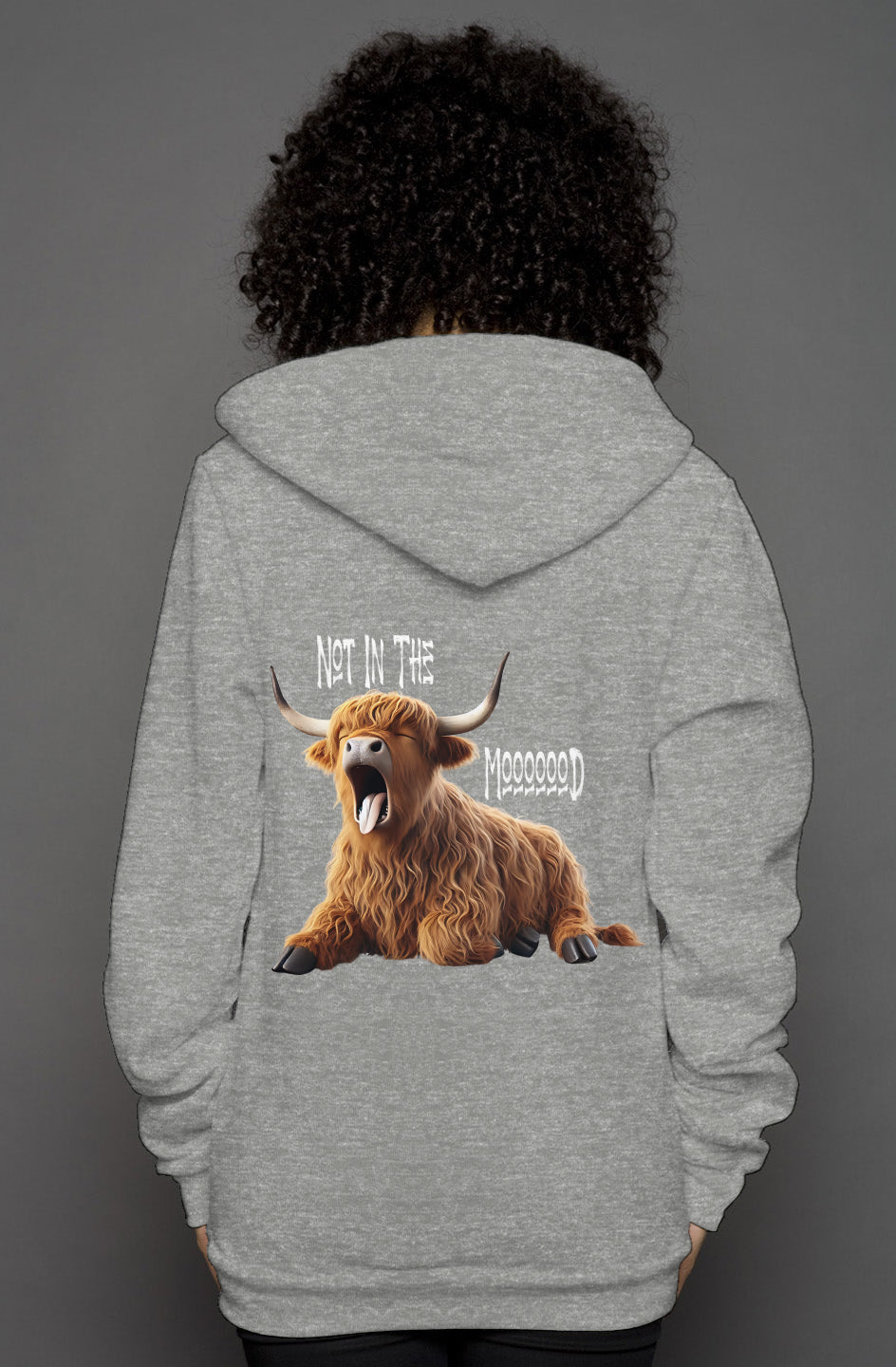 unisex heather zip hoody