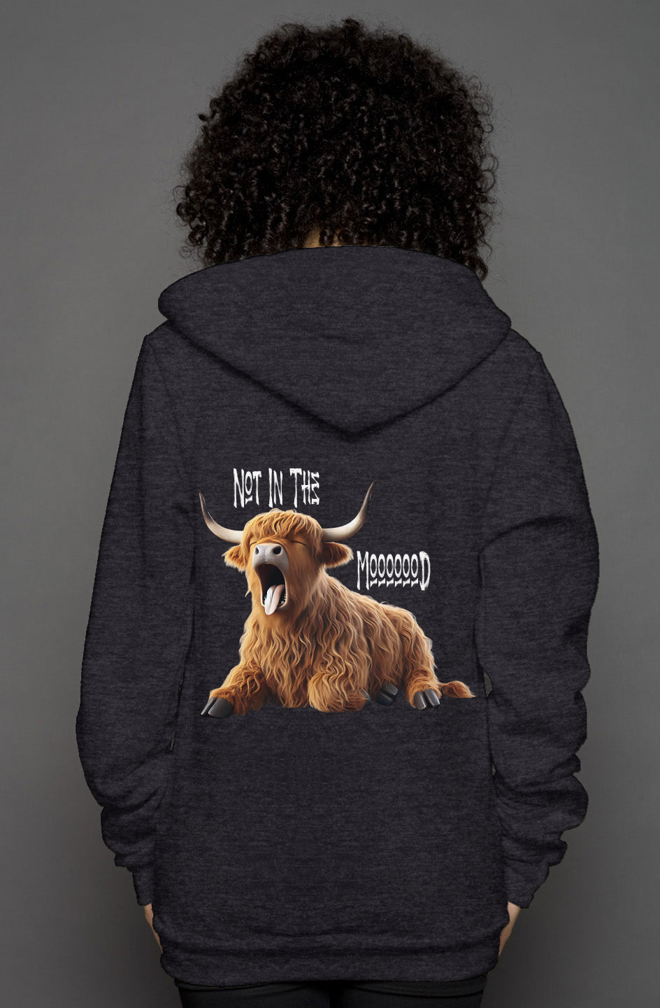 unisex heather zip hoody