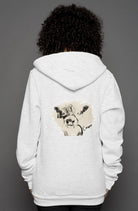 unisex heather zip hoody