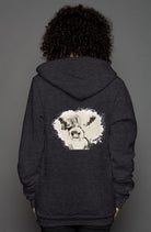 unisex heather zip hoody