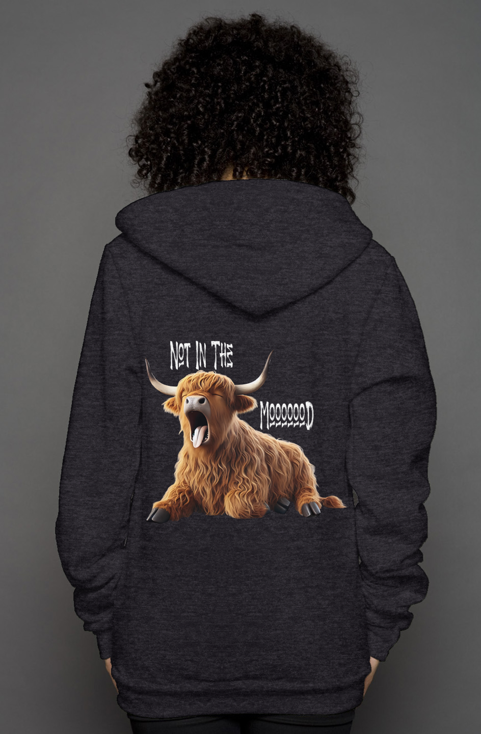 unisex heather zip hoody