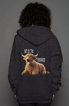 unisex heather zip hoody